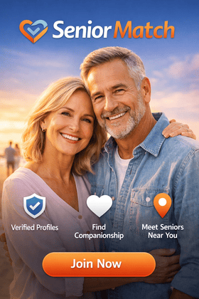Senior Match App on a smartphone